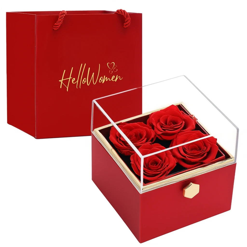 Rotating Eternal Rose Gift  Box