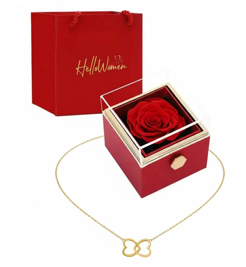 Rotating Eternal Rose Gift  Box